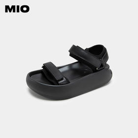 MIO米奥夏季松糕底中跟单鞋摇摇底轻潮活力透气时尚休闲沙滩鞋女M233131359