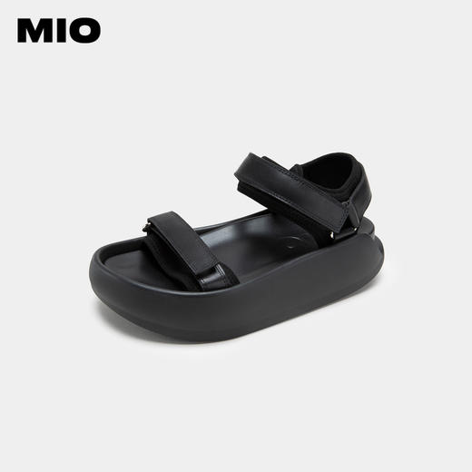 MIO米奥夏季松糕底中跟单鞋摇摇底轻潮活力透气时尚休闲沙滩鞋女M233131359 商品图0
