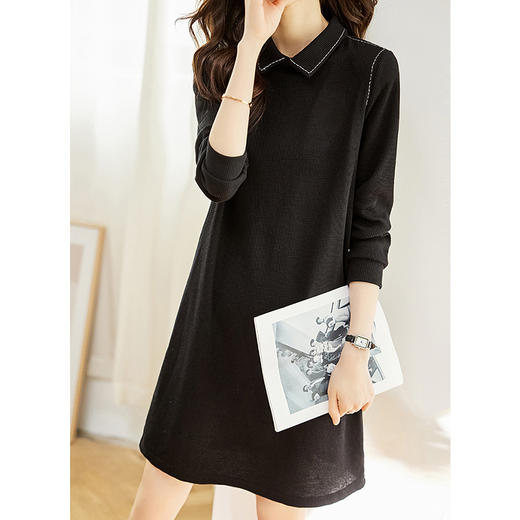 裁缝学苑AQ162新款设计长袖连衣裙纸样女装Polo领裙子做衣服样板 商品图4