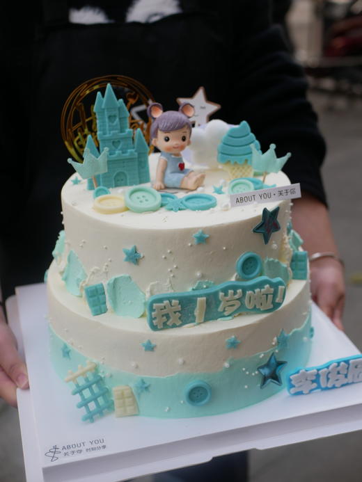 小王子双层一鲜奶动物奶油蛋糕 商品图0