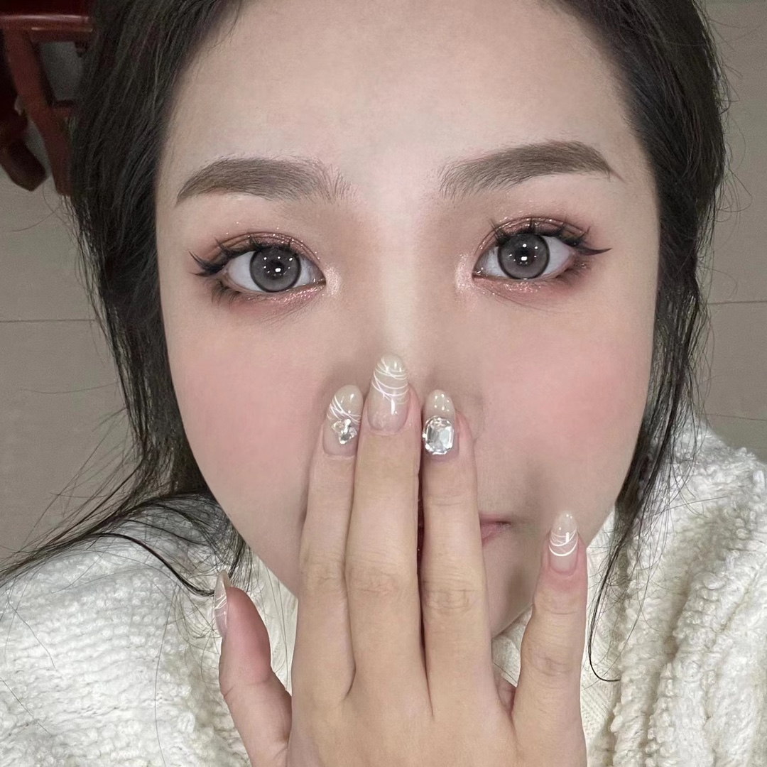 MOSIKI美瞳 年抛隐形眼镜 鲛珠泪14.2mm 1副/2片 左右度数可不同-VVCON美瞳商城15