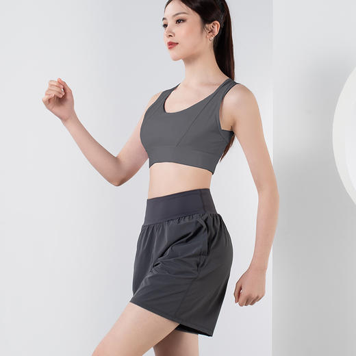 【限时秒】YOGACODE火树银花/拼纱假两件宽松透气瑜伽五分裤套装YCDS412+YCDS476 商品图12