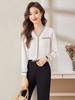 v领职业通勤衬衫高腰半身裙子休闲裤两件套装女 商品缩略图7