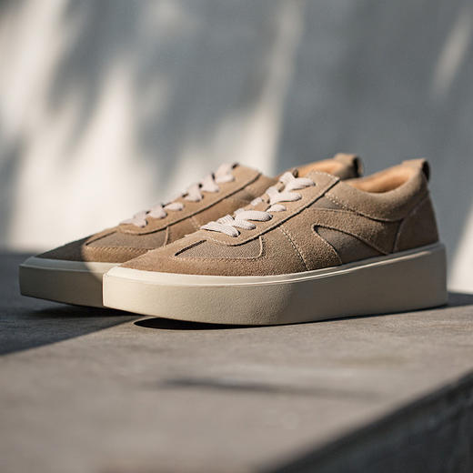 男鞋2023春季新款板鞋美式复古厚底百搭潮流小众德训低帮休闲鞋子 商品图1