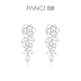 【明星同款】Fanci范琦【玫瑰系列】玫瑰之梦耳钉女925银时尚轻奢小众耳饰