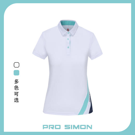 BMS-301A（PROSIMON高尔夫春夏女款简约风翻领POLO衫） 商品图0