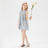 mettekids儿童裙子女童连衣裙夏季中大童洋气碎花纯棉娃娃领夏装 商品缩略图2
