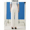 VIMAGE纬漫纪春季新款气质通勤百搭显瘦高腰休闲直筒裤子V1905507 商品缩略图5