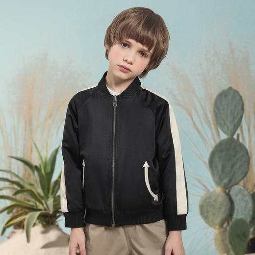 【男童双面穿夹克】童装棒球领运动休闲外套男童春季新款棒球服上衣 商品图0