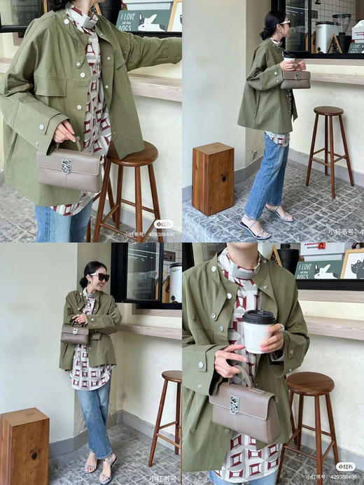 HIDEMI 极简户外休闲感撞钉设计感口袋工装廓形oversize衬衫 商品图1