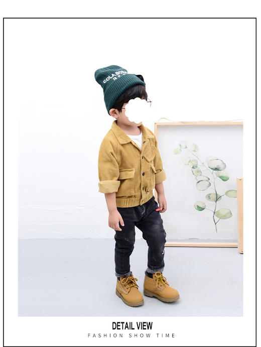 裁缝学苑 TD11儿童上衣休闲夹克1:1实物服装纸样剪裁图纸牛皮纸样 商品图4