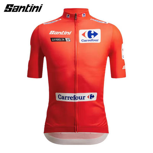 新款正品SANTINI 环西班牙LA VUELTA 总成绩红色领骑衫骑行服 商品图1