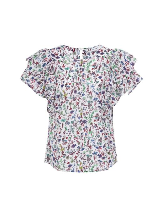 【特价商品不退不换】TOMMY 女衬衫  WW38689-0K4 .54%COTTON 46%VISCOSE 商品图0