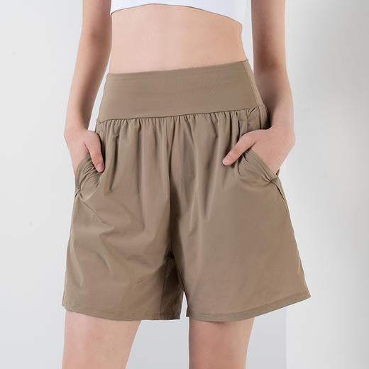 【限时秒】YOGACODE火树银花/拼纱假两件宽松透气瑜伽五分裤套装YCDS412+YCDS476 商品图4