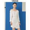 VIMAGE纬漫纪春季新款设计感小众收腰气质连衣裙V1907509 商品缩略图6