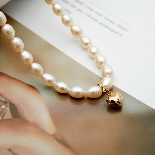 pearl moments 小金心 米珠全珠项链 商品图10