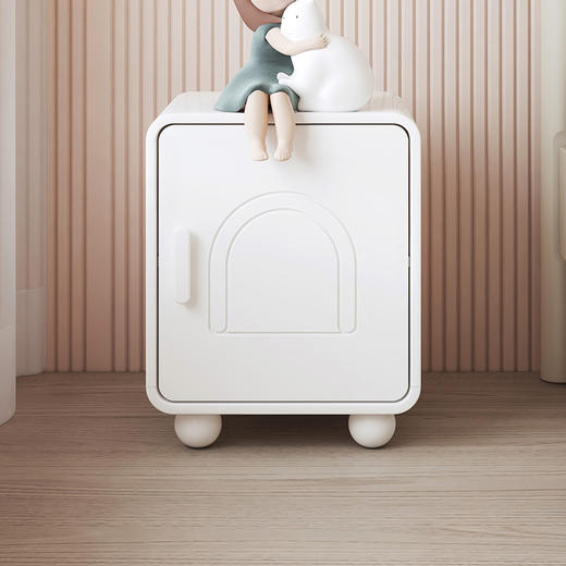 喜梦宝床头柜轻奢创意简约现代小型家用卧室床边奶油风彩虹糖系列 商品图0