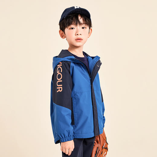【三防】mettekids儿童夹克2022春秋新款防风潮洋气男童连帽外套 商品图2
