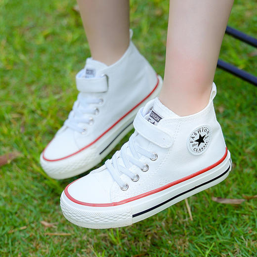 加菲猫和老鼠高帮帆布鞋kids新款男童布鞋女童中大童韩版鞋子 商品图3