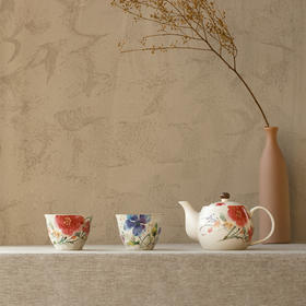 ceramic蓝 美浓烧茶壶茶杯 一壶两杯套装系列