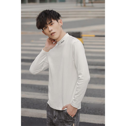 HX 春季中领长袖T恤/Y102310004103/04 商品图2