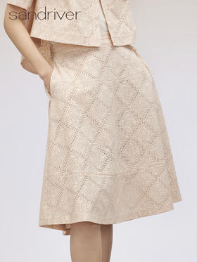 纯棉刺绣半裙 SJS95K026W