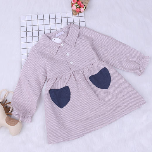 裁缝学苑 TD13儿童衬衫连衣裙1:1实物服装纸样剪裁图纸牛皮纸样 商品图1