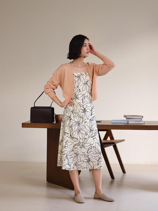 HeyDress30羊毛针织开衫女春夏法式V领短款外搭温柔气质百搭上衣 商品图3