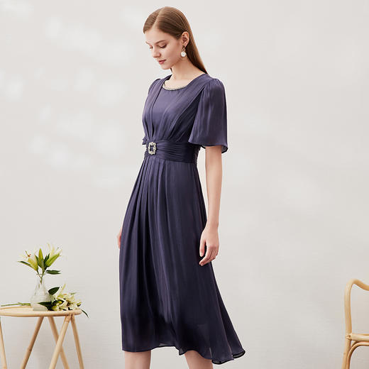 EITIE爱特爱夏季新款束腰优雅显瘦礼服连衣裙7077702 商品图1