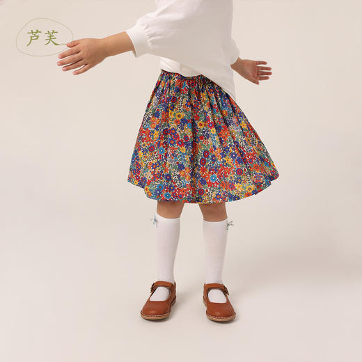 【马克珍妮 芦芙】夏装新款 女童盛夏花园A字半身裙230035 商品图0