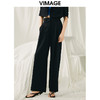 VIMAGE纬漫纪春季新款气质通勤百搭显瘦高腰休闲直筒裤子V1905507 商品缩略图8
