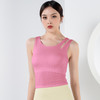 【限时秒】YOGACODE【火树银花系列】镂空肩带速干带胸垫瑜伽背心YCDS450 商品缩略图1