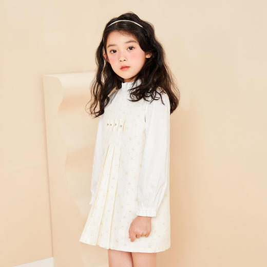 mettekids儿童连衣裙2022春秋新款女童裙子洋气时髦无袖公主裙 商品图1