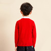 mettekids儿童羊绒衫春秋款卡通图案圆领打底衫男童女童红色毛衣 商品缩略图3