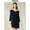 VIMAGE纬漫纪春季新款设计感小众收腰气质连衣裙V1907509 商品缩略图7