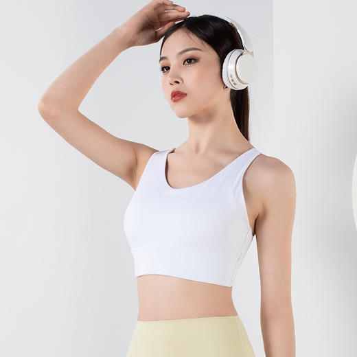 【限时秒】YOGACODE火树银花/高强度无痕背扣防震裸感瑜伽胸围YCDS355 商品图0