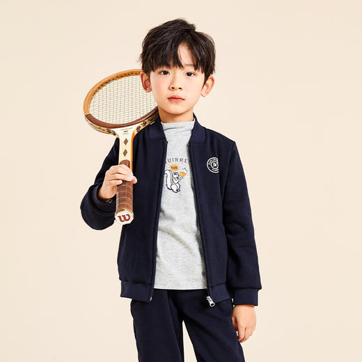 mettekids儿童夹克男童运动休闲童装春秋新款男童长袖棒球服外套 商品图1
