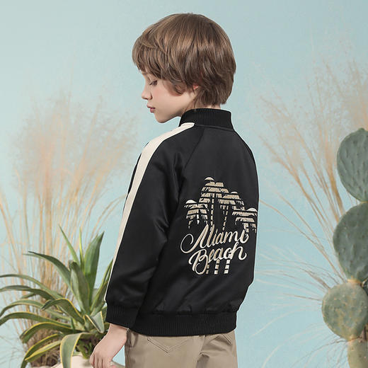 【男童双面穿夹克】童装棒球领运动休闲外套男童春季新款棒球服上衣 商品图2