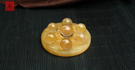 吉祥天地 黄玉七星盘 商品图0