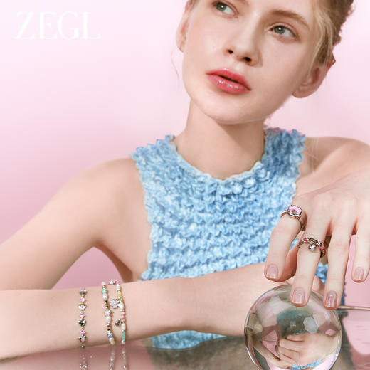 ZEGL浪姐小美同款小彩串925银多巴胺穿搭手链女款彩色串珠手饰品 商品图7
