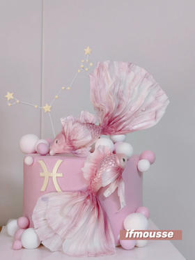 「女士」浪漫主义双鱼座 红丝绒蛋糕