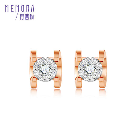 MEMORA诗普琳星辰系列18k金钻石耳饰DE064601 商品图2