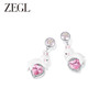 ZEGL设计师樱花小彩串系列爱心兔子耳环女小众设计感耳钉银针耳饰 商品缩略图3