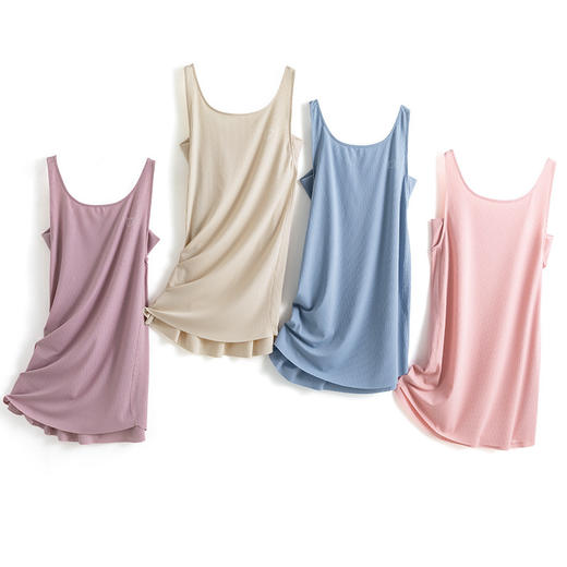 【清凉入梦 夏夜套装】这件睡裙不简单冰丝螺纹睡衣家居服 体感科技全是细节 夏季吊带睡裙睡衣女 商品图5