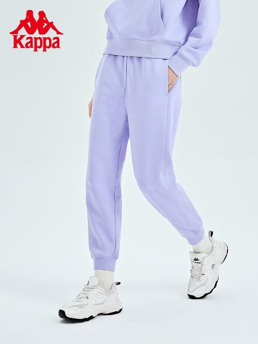 Kappa卡帕运动裤23新女春针织长裤黑色休闲裤小脚卫裤K0D22AK70 商品图0