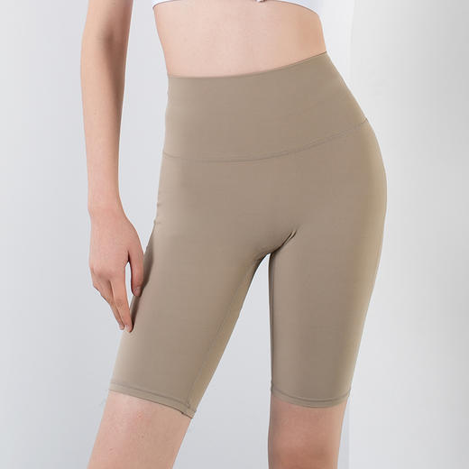 【限时秒】YOGACODE火树银花/高强度前拉链假两件一体式高腰提臀无T线运动瑜伽短裤套装YCDS477+YCDS424 商品图7