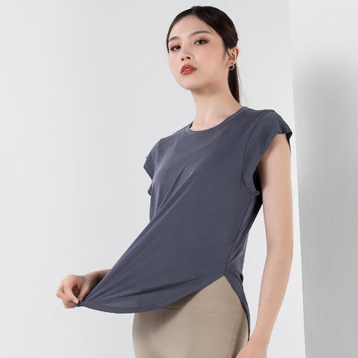 【限时秒】YOGACODE火树银花/宽松遮肉无袖瑜伽罩衫YCDS420 商品图9