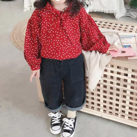 裁缝学苑 TD09洋气儿童长袖上衣1:1实物服装纸样剪裁图纸牛皮纸样 商品图0