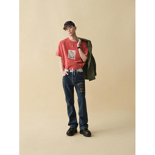 GOODBAI 916 洗水邮票图案T恤 商品图0