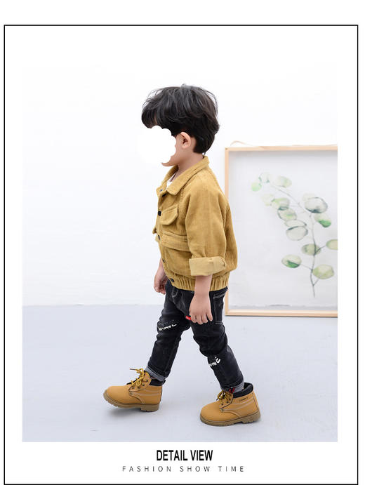 裁缝学苑 TD11儿童上衣休闲夹克1:1实物服装纸样剪裁图纸牛皮纸样 商品图3